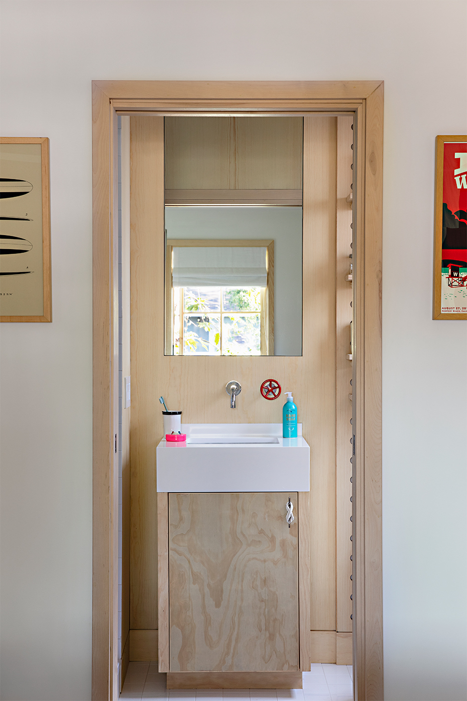 plywood bathroom vanity