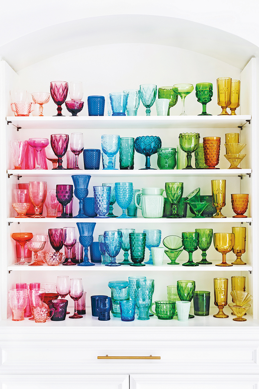 colorful glassware