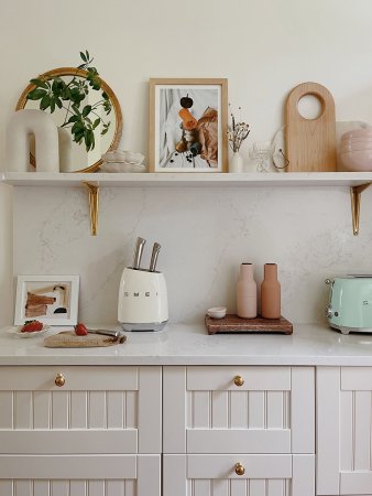 shaker beaded lower cabinet doors