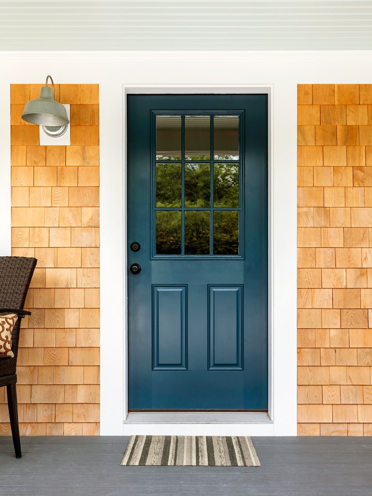 wood shingled home exterior