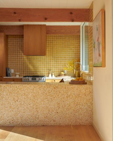 yellow kitchen