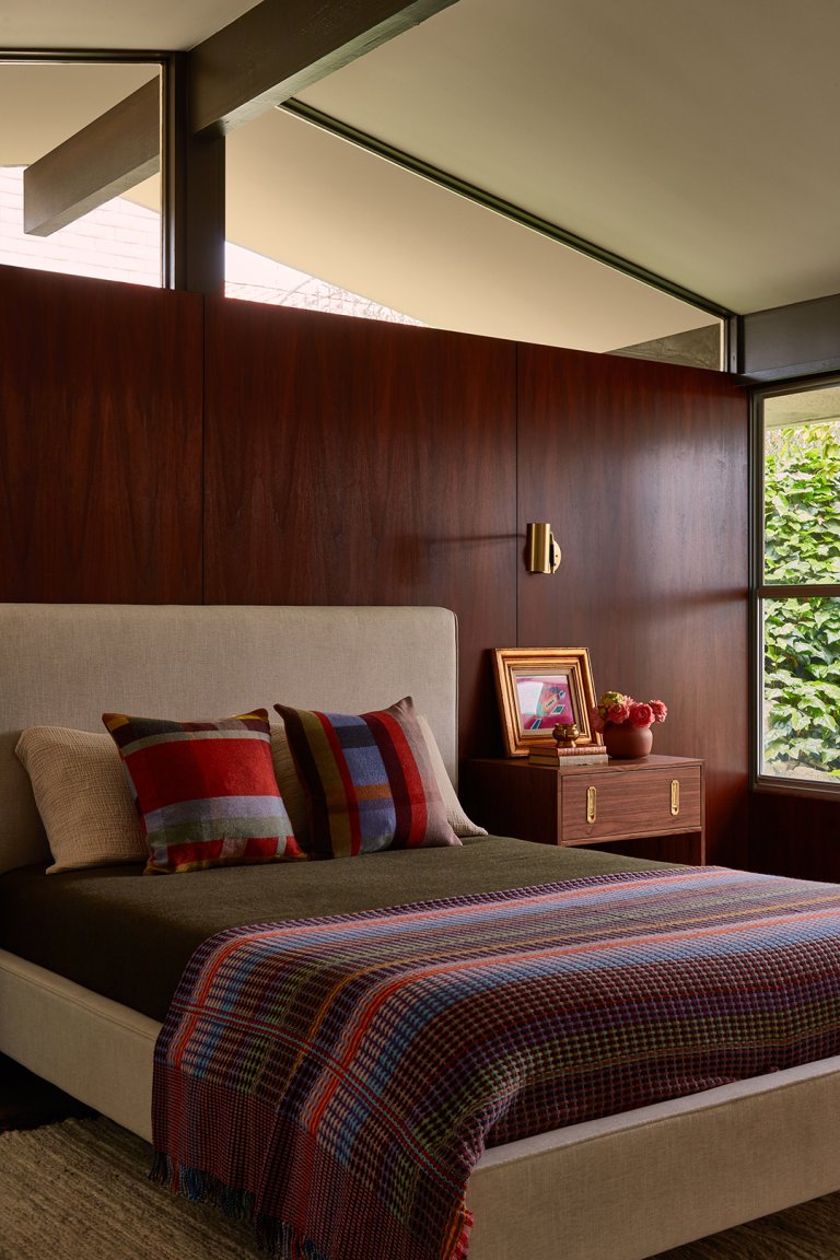 walnut headboard
