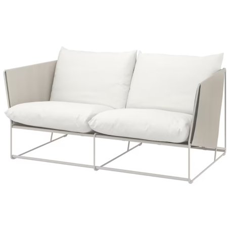  white loveseat